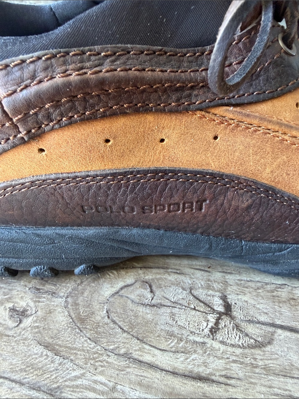 Polo Sport by Ralph Lauren Men's Brown Leather Rain & Snow Boots size 13 - Picture 9 of 11
